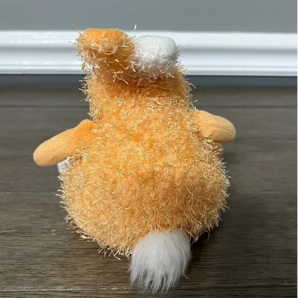 Orange Fuzzy Plush Easter Bunny Rabbit Stuffed Animal‎ Toy Kids Cute